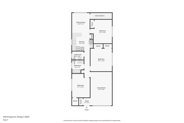 3349 N Osage Avenue, Chicago, IL 60634