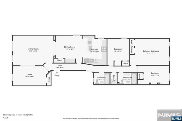 232 Montgomery Street 3, Jersey City, NJ 07302