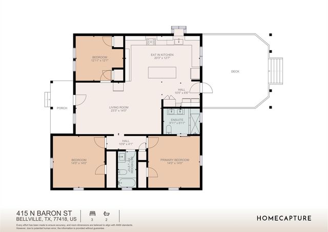 415 N Baron Street, Bellville, TX 77418