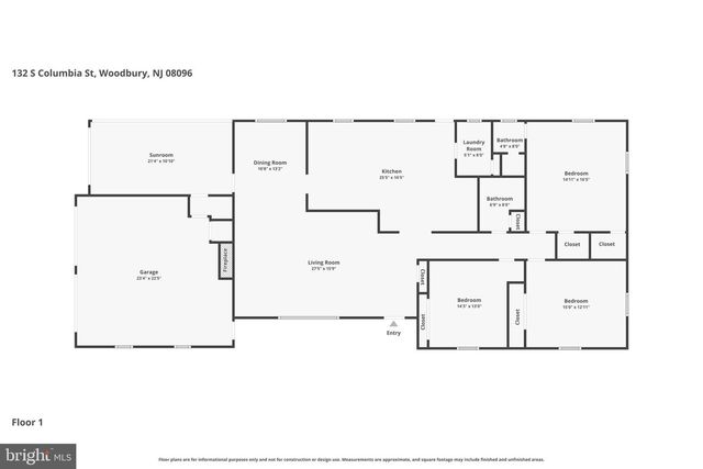 132 S COLUMBIA ST, Woodbury, NJ 08096