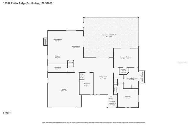12907 CEDAR RIDGE DRIVE, Hudson, FL 34669