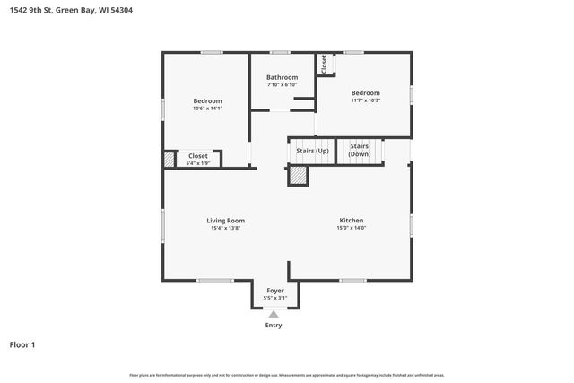 1542 9TH STREET, Green Bay, WI 54304