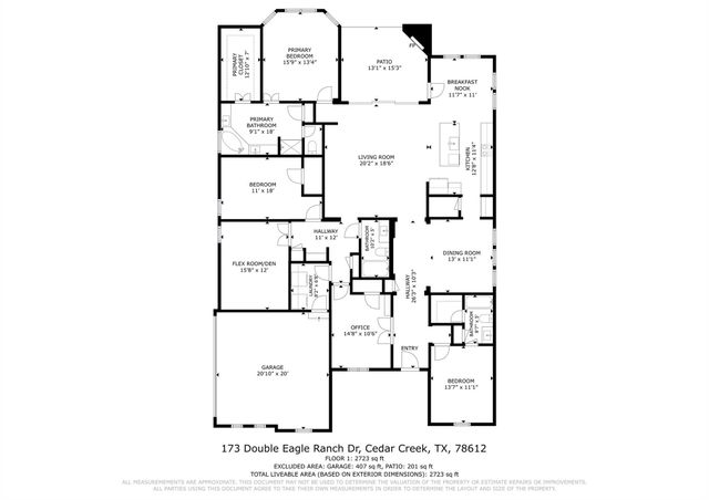 173 Double Eagle Ranch DR, Cedar Creek, TX 78612