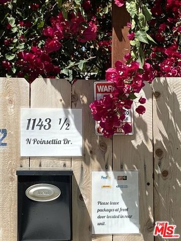 1143 Poinsettia Drive, West Hollywood, CA 90046
