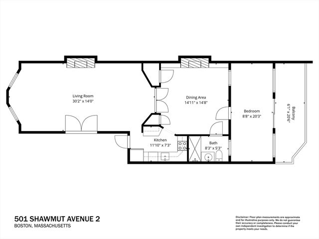 501 Shawmut Ave 2, Boston, MA 02118