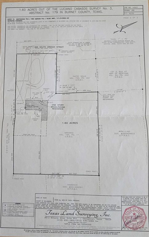 365 S Grange ST, Bertram, TX 78605