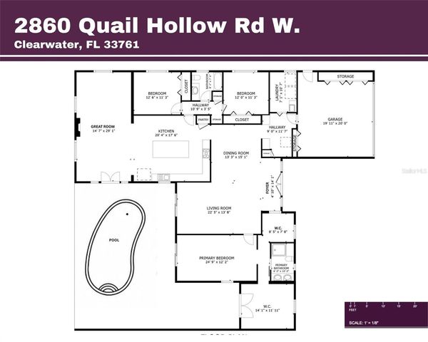 2860 QUAIL HOLLOW ROAD W, Clearwater, FL 33761
