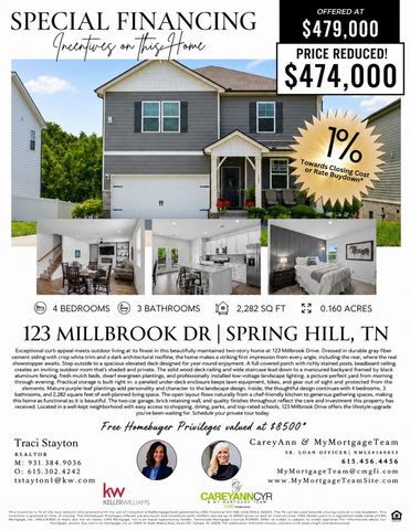 123 Millbrook Drive, Spring Hill, TN 37174