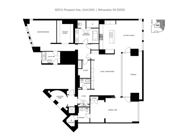 825 N Prospect AVENUE #2401, Milwaukee, WI 53202