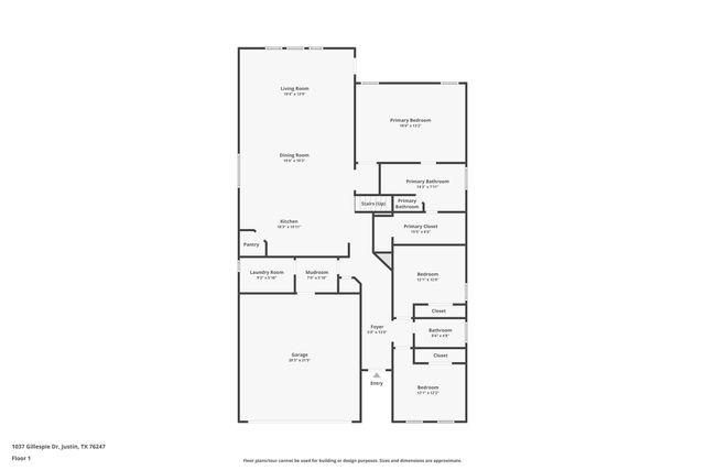 1037 Gillespie Drive, Justin, TX 76247