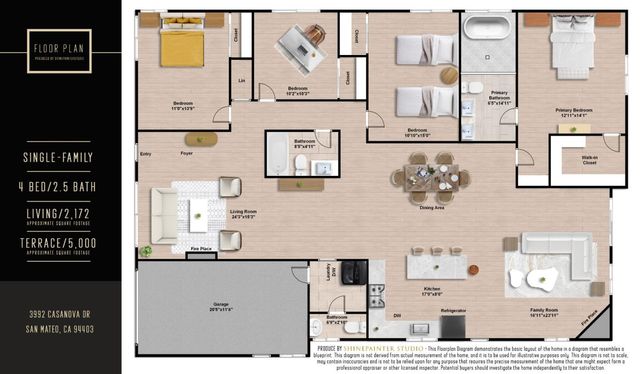 3992 Casanova Drive, San Mateo, CA 94403