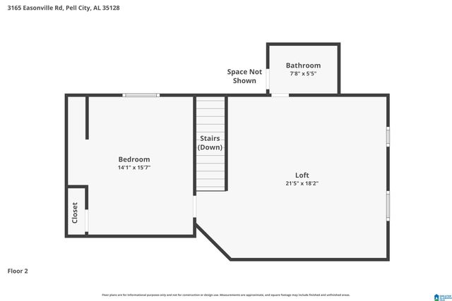 3165 EASONVILLE ROAD, Pell City, AL 35128