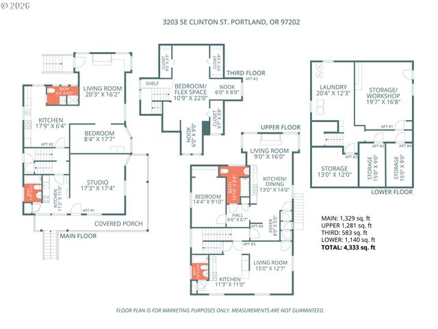 3203 Se CLINTON St, Portland, OR 97202