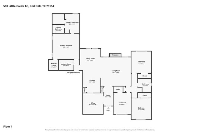 500 Little Creek Trail, Oak Leaf, TX 75154