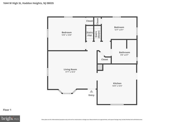 1644 W HIGH ST, Haddon Heights, NJ 08035