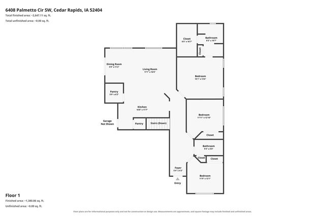 6408 Palmetto Circle SW, Cedar Rapids, IA 52405
