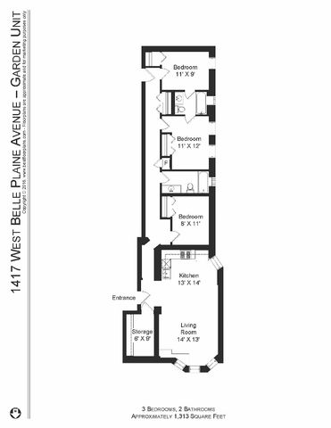 1417 W Belle Plaine Avenue G, Chicago, IL 60613