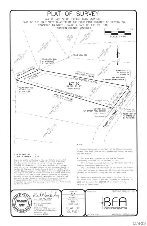 2886 Forest Glen Drive, Pacific, MO 63069