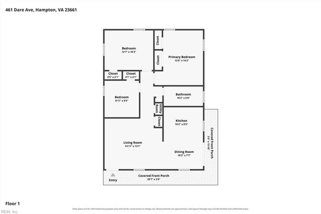 461 Dare AVE, Hampton, VA 23661