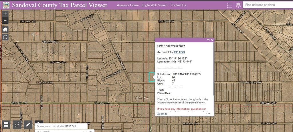 20th Avenue NW, Rio Rancho, NM 87144