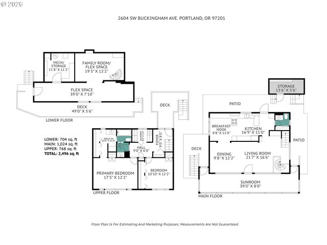 2604 Sw BUCKINGHAM Ave, Portland, OR 97201