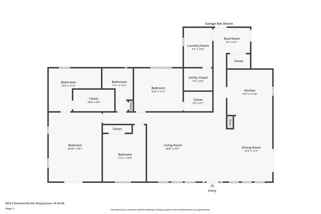 5832 E Mahalasville Road, Morgantown, IN 46160