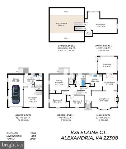 825 ELAINE CT, Alexandria, VA 22308