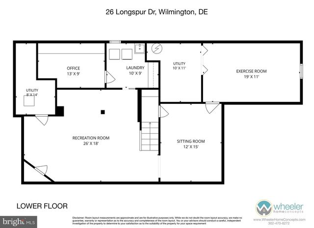26 LONGSPUR DR, Wilmington, DE 19808