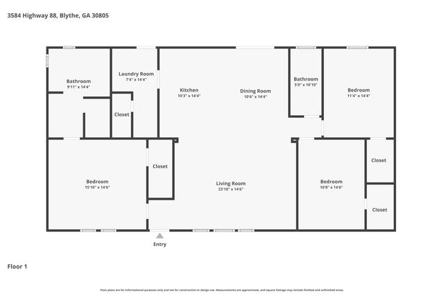 3584 Ga Highway 88, Blythe, GA 30805