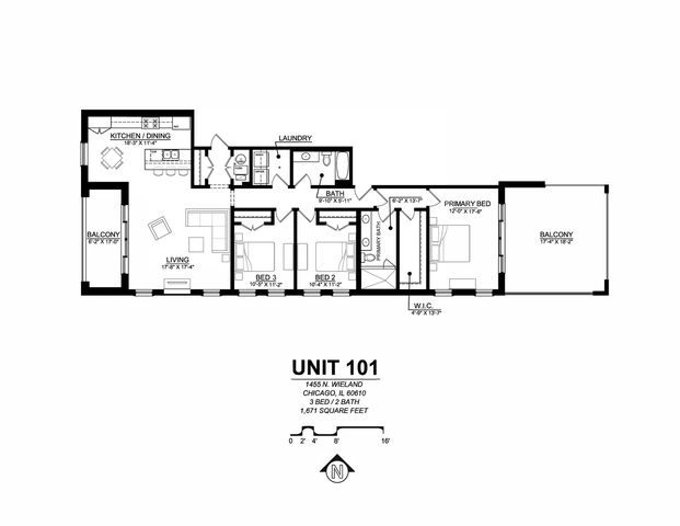 1455 N Wieland Street 101, Chicago, IL 60610
