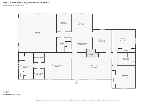 3748 Old Fort Worth Road, Midlothian, TX 76065