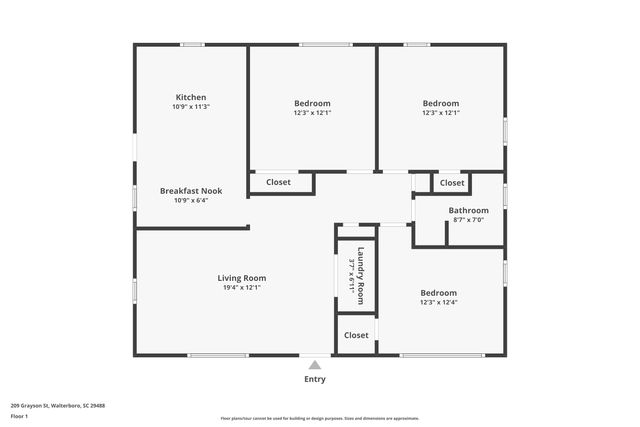 209 Grayson Street, Walterboro, SC 29488