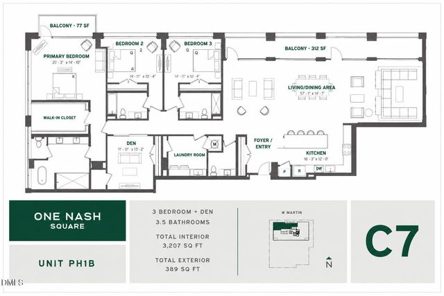 217 W Martin Street Penthouse 1 B, Raleigh, NC 27601