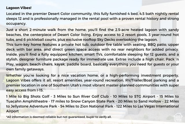 5416 S AQUAMARINE LN, St. George, UT 84790