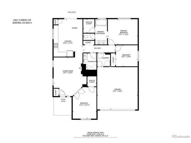 2461 S Andes Cir, Aurora, CO 80013