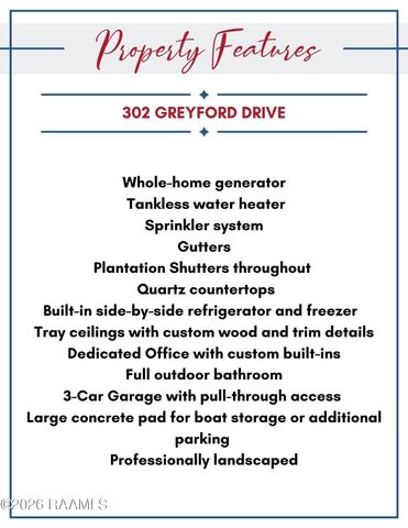 302 Greyford Drive, Lafayette, LA 70503
