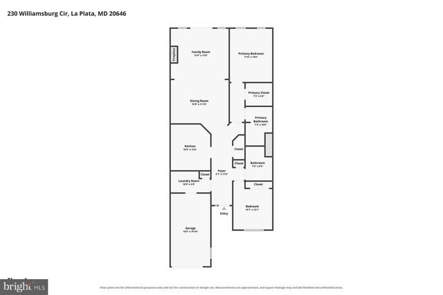 230 WILLIAMSBURG CIR, La Plata, MD 20646