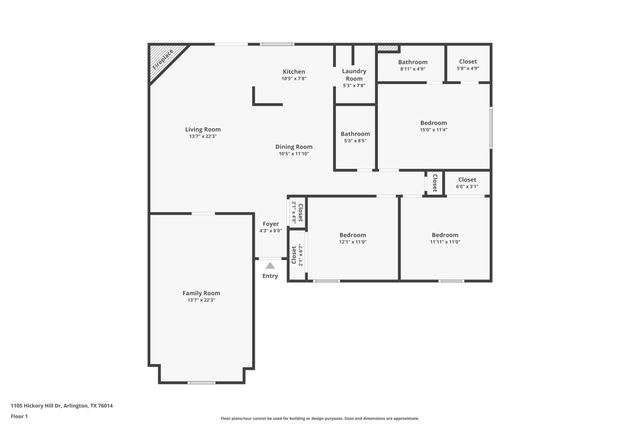 1105 Hickory Hill Drive, Arlington, TX 76014