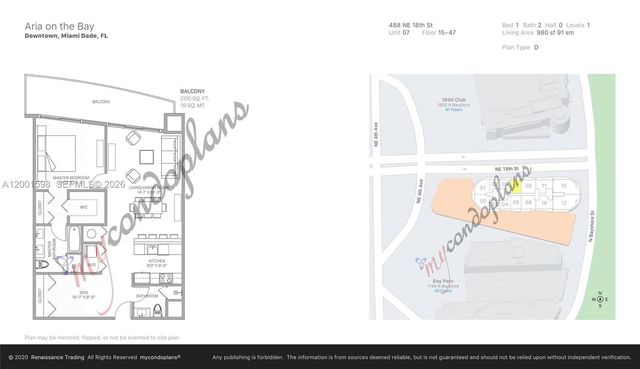 488 NE 18th St 1807, Miami, FL 33132