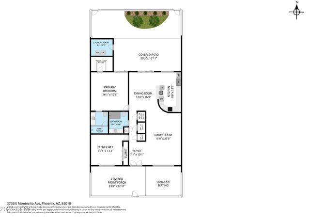 3736 E MONTECITO Avenue, Phoenix, AZ 85018