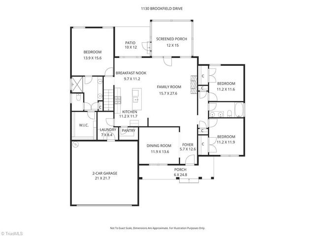 1130 Brookfield Drive, Gibsonville, NC 27249