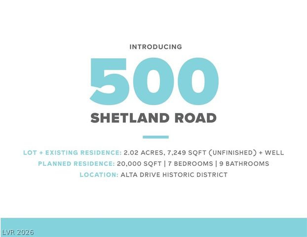 500 Shetland Road, Las Vegas, NV 89107