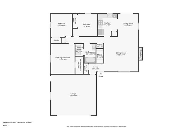 243 Crestview Lane, Lake Mills, WI 53551