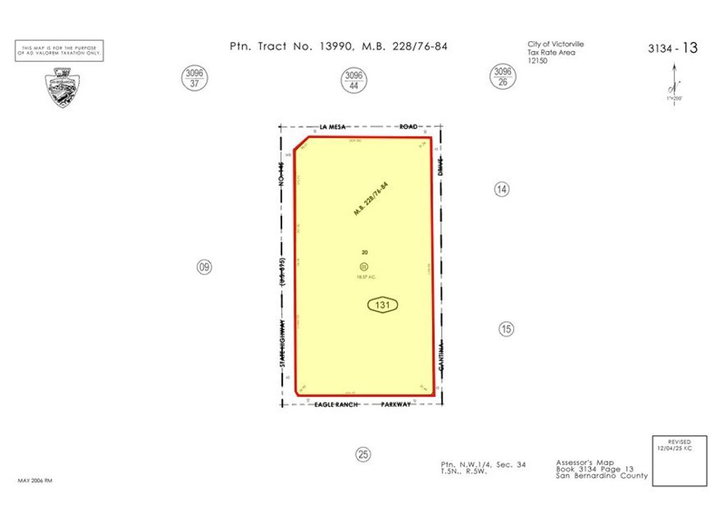 Image 1 of property listing at 0 Hwy 395 & La Mesa, Victorville, CA 92395