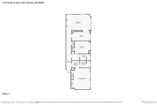 15 E Kirby Street 1104, Detroit, MI 48202