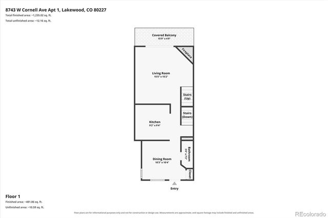 8743 W Cornell Avenue 1, Denver, CO 80227