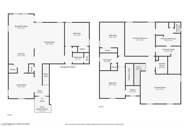 2147 Redgate DR, Suffolk, VA 23434