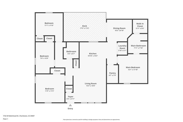 1722 W Robinhood Drive, Charleston, SC 29407