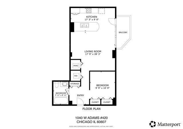 1040 W Adams Street 420, Chicago, IL 60607