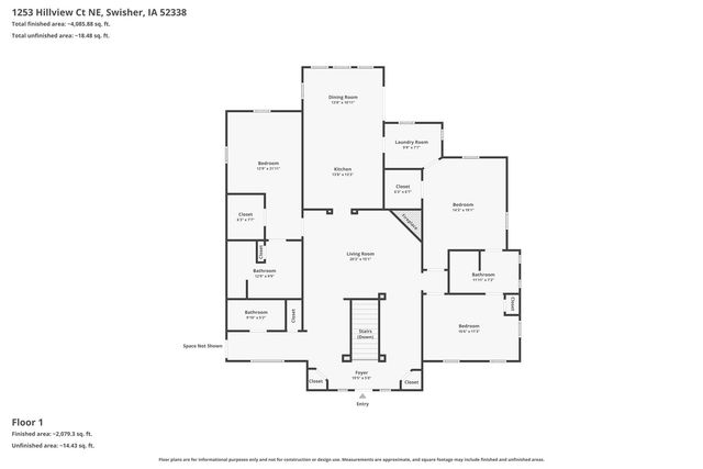 1253 Hillview Court NE, Swisher, IA 52338
